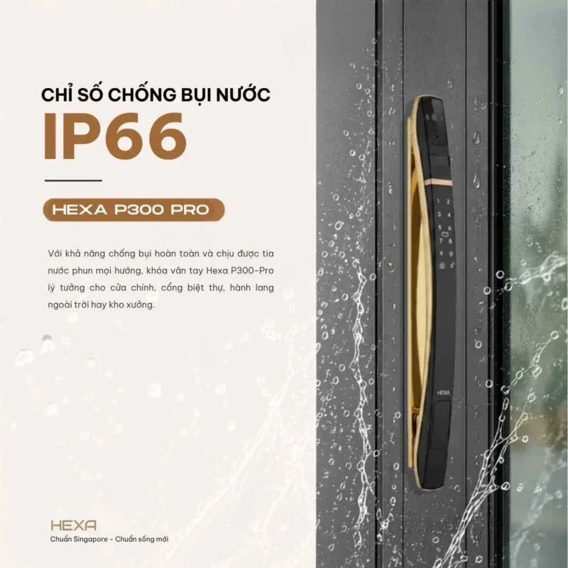 Chỉ số chống bụi nước IP66 với HEXA P300 PRO