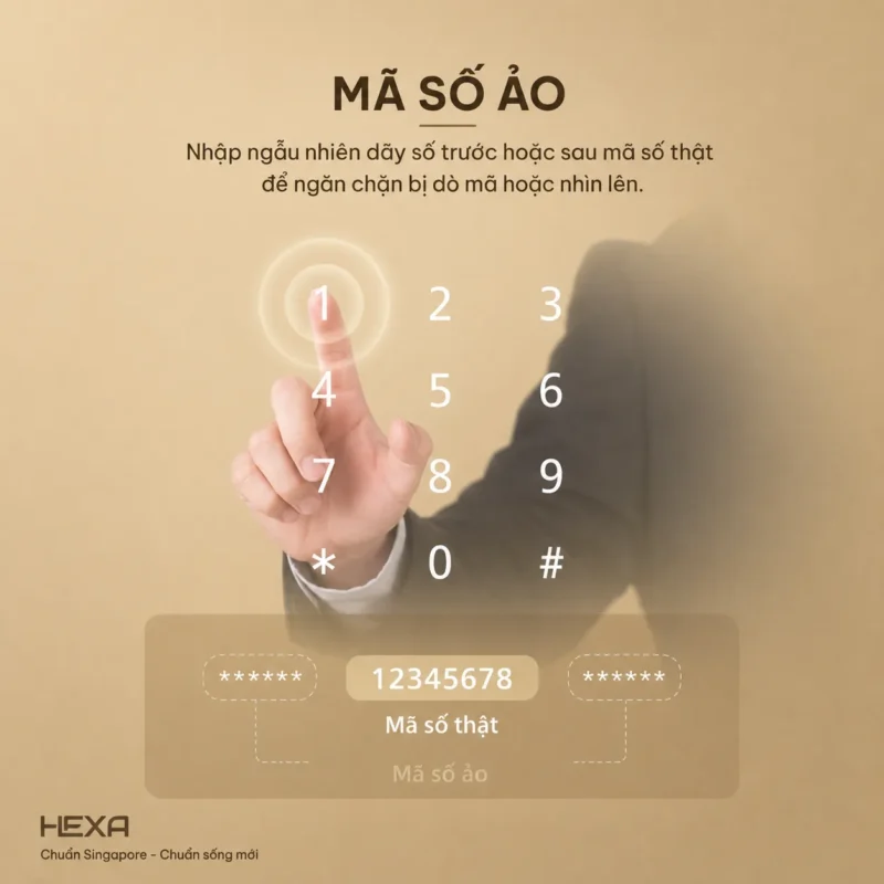 Tính năng mã số ảo của HEXA P100M PROMAX