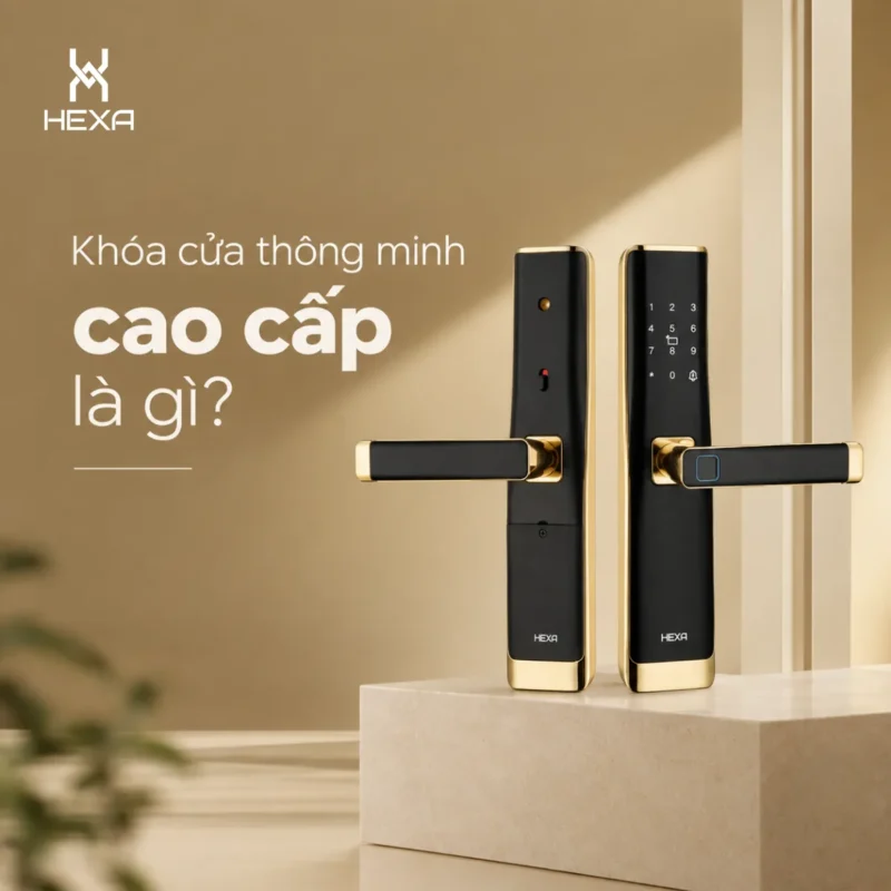 Khóa cửa thông minh cao cấp là dòng sản phẩm ứng dụng công nghệ điện tử và sinh trắc học