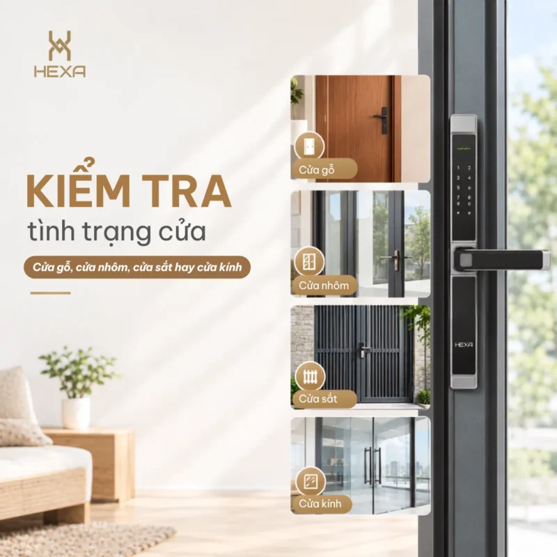 Kiểm tra tình trạng cửa trước khi lắp đặt