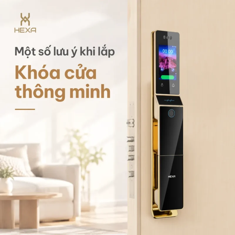 Một số lưu ý khi lắp Khóa cửa thông minh
