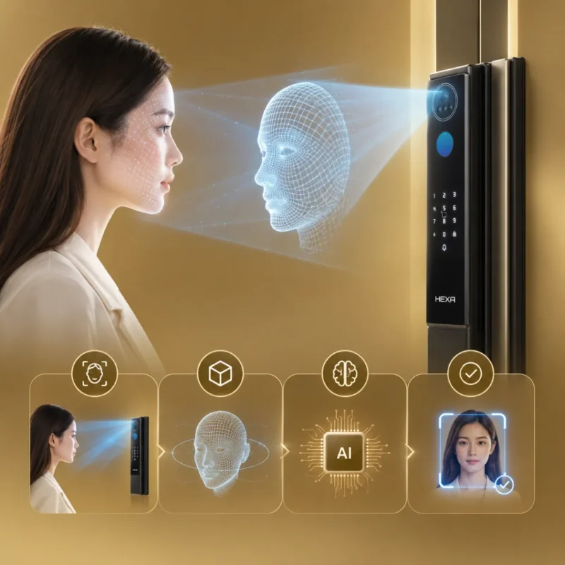 Công nghệ nhận diện khuôn mặt trên khóa thông minh hoạt động thế nào?
