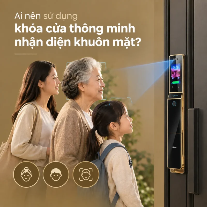 Khóa thông minh HEXA P100M PROMAX cho mọi thế hệ