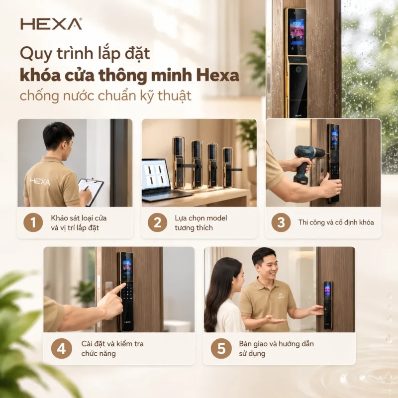 Quy Trình Lắp Đặt Khóa Thông Minh