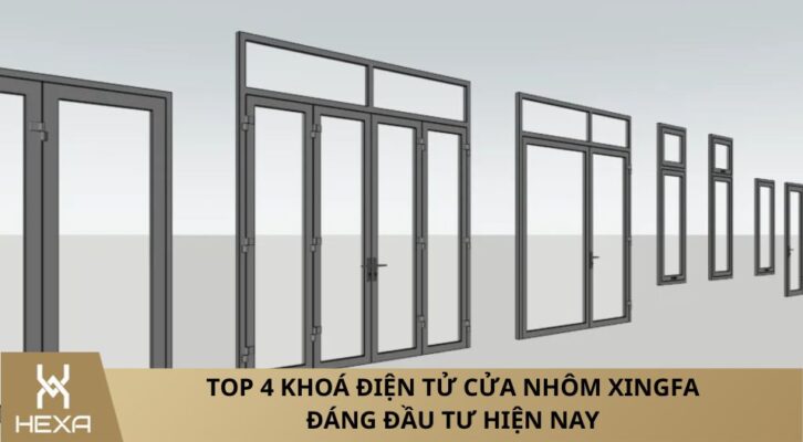 khoá điện tử cửa nhôm xingfa