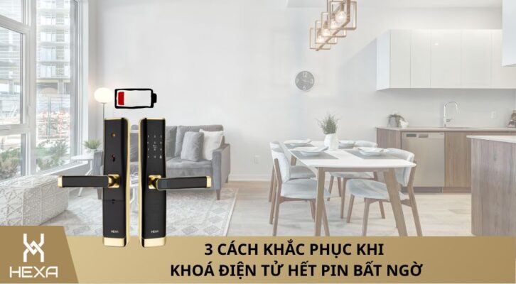 khoá điện tử hết pin