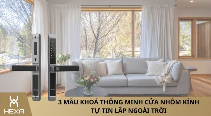 khóa thông minh cửa nhôm kính