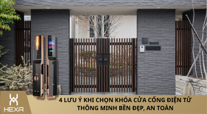 Khóa cửa cổng điện tử thông minh