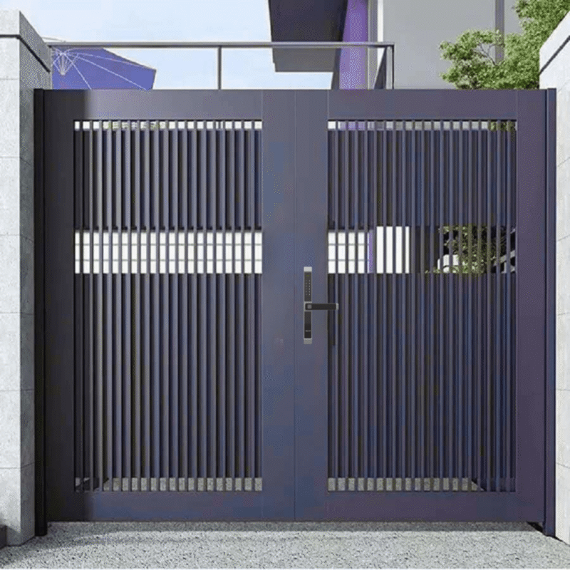 khóa vân tay cửa sắt ngoài trời 1