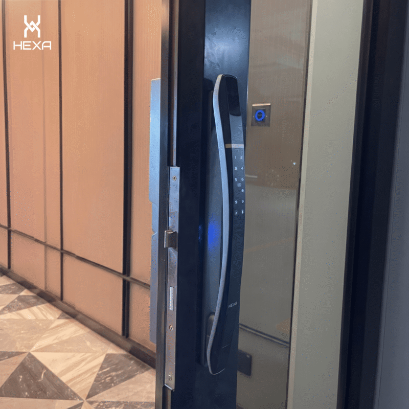Khóa vân tay cho cửa nhôm 1