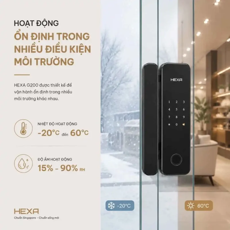 Hoạt động ổn định trong nhiều điều kiện môi trường với HEXA G200