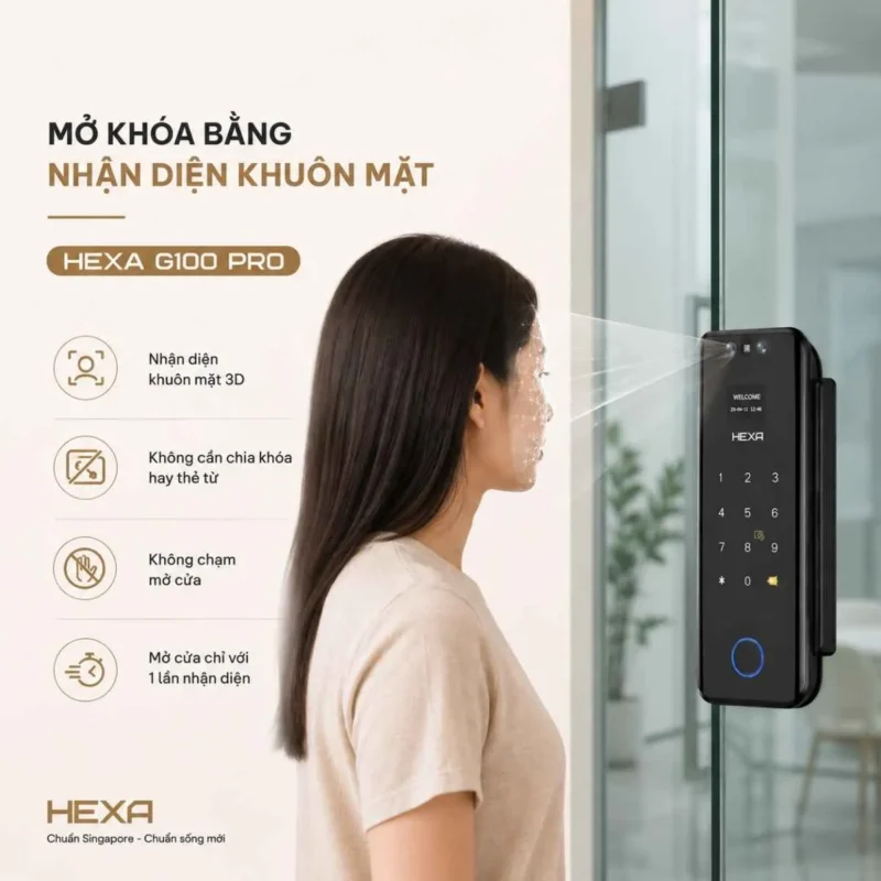 Mở khóa bằng nhận diện khuôn mặt cùng HEXA G100 PRO_2