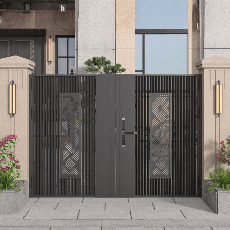 khóa vân tay cửa sắt ngoài trời 6