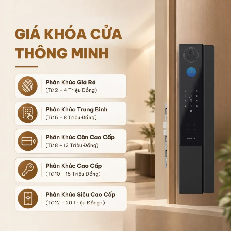Giá khóa cửa thông minh