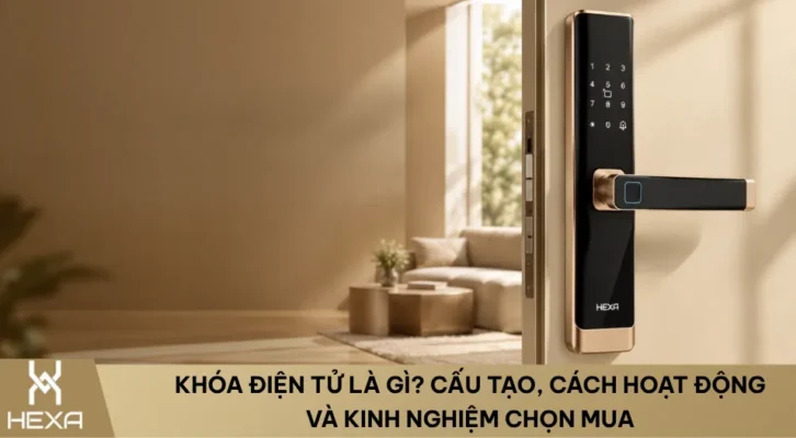 Khóa điện tử là gì Cấu tạo, cách hoạt động và kinh nghiệm chọn mua